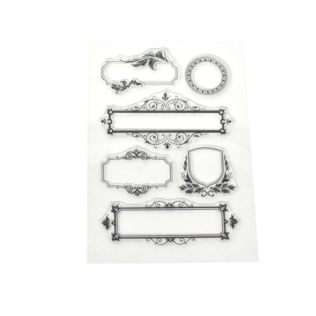 Silicone Elegant Frames Clear Stamps, 6-Piece