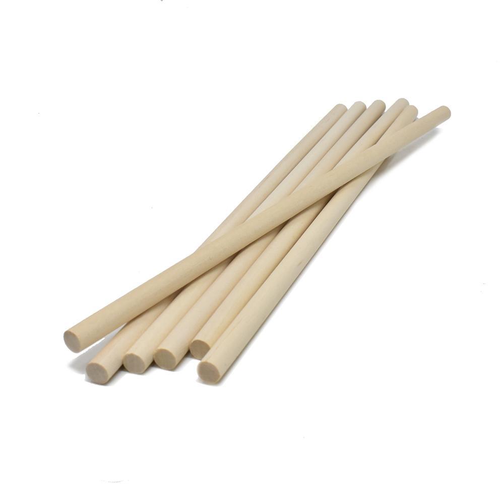 Wooden Craft Dowel Sticks, Natural, 12-Inch, 6-Count