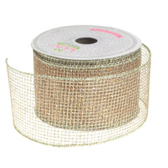 Glitter Netting Mesh Ribbon, 2-1/2-Inch, 10 Yards
