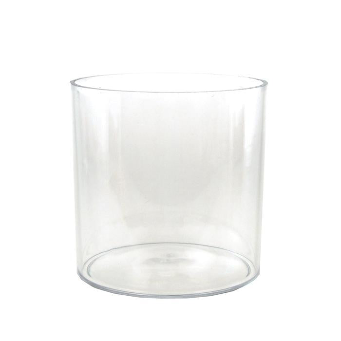 Clear Acrylic Cylinder Vase Display, 6-Inch