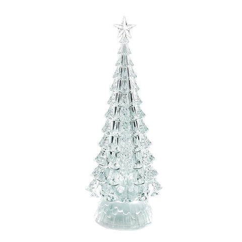 Color Changing Acrylic LED Christmas Tree Decoration, 12-1/2-Inch