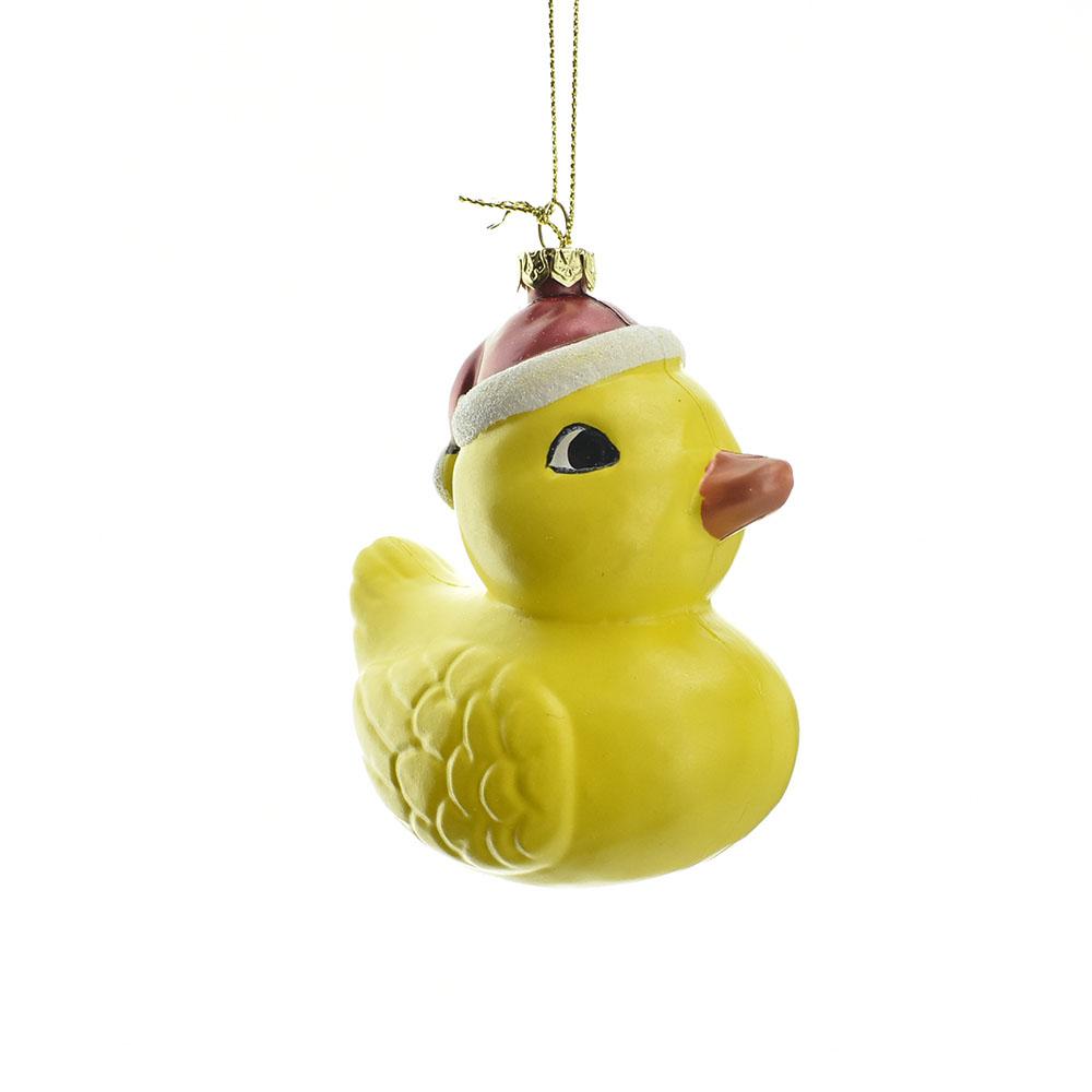 Yellow Duckling Plastic Christmas Ornament, 4-1/2-Inch