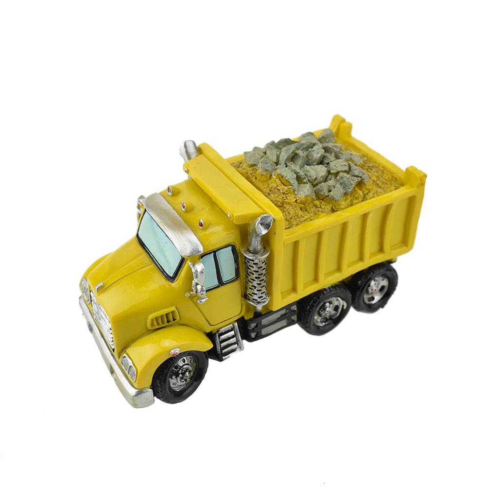 Resin Dumpster Truck Coin Bank, 7-1/2-Inch