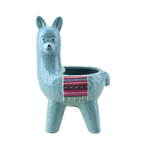 Llama Ceramic Plant Pot, 8-Inch