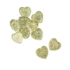 Heart Adhesive Diamond Cluster Gems, 10-count