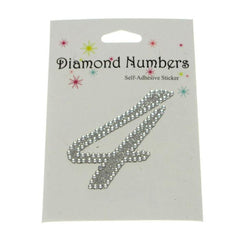 Diamond Glitter Number Stickers, 2-1/4-inch