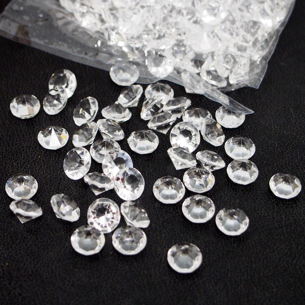 Acrylic Gemstone Diamonds, 12mm, 400-piePiecece