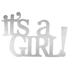 It's a Girl Glittered EVA Foam Decoration, 22-3/4-inch