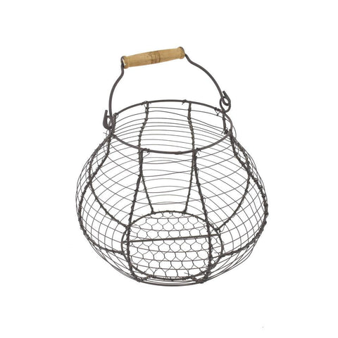 Wired Egg Basket and Handle, 8-3/4-Inch