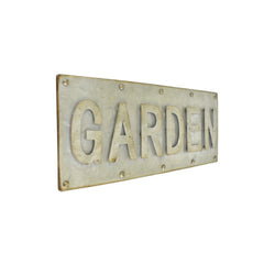 Galvanized Garden Sign, 14-Inch