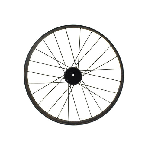 Rusty and Antique Themed Large Bike Wheel, 18-Inch