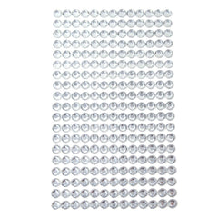 Round Adhesive Diamond Gem Stickers, 6mm
