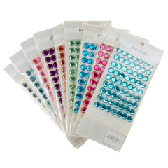 Round Adhesive Diamond Gem Stickers, 12mm