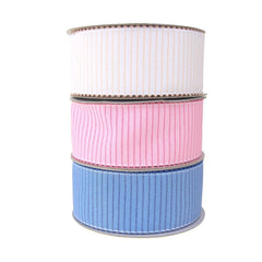 Decorative Vertical Lines Woven Ribbon, 1-1/2-Inch, 10-Yard