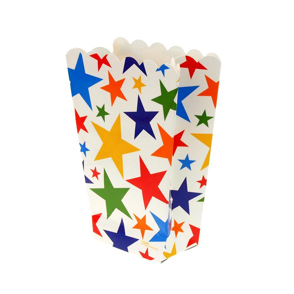 Stars Popcorn Favor Boxes, 5-Inch, 4-Count
