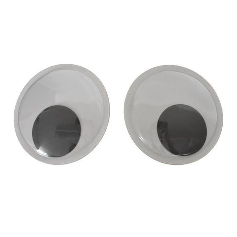 Large Self Adhesive Googly Eyes, White, 6-Inch, 2-Count