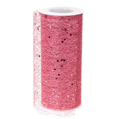 Glitter Confetti Mesh Roll, 6-Inch, 10-Yard