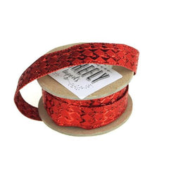 Diamond Lame Holiday Christmas Wired Ribbon, 5/8-Inch, 9 Yards