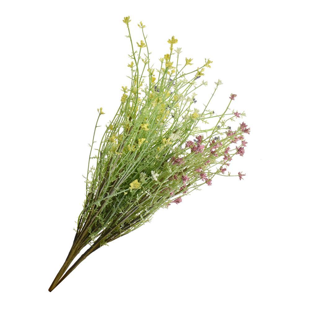 Artificial Wildflower Meadow Floral Spray Picks, 19-Inch, 4-Piece