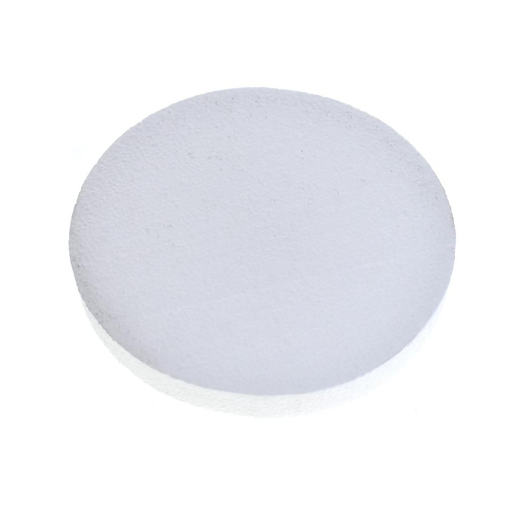 Poly Foam Disk, White, 8-Inch