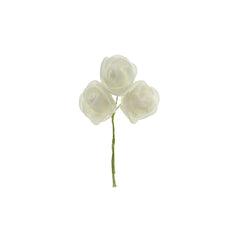 Foam Rose Flower with Wire, 2-Inch, 9-Count