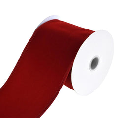 Christmas Velvet Wired Edge Ribbons, 10-yard