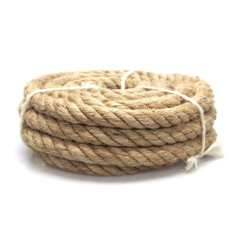 Natural Jute Fiber Rope, 12mm, 5-yard
