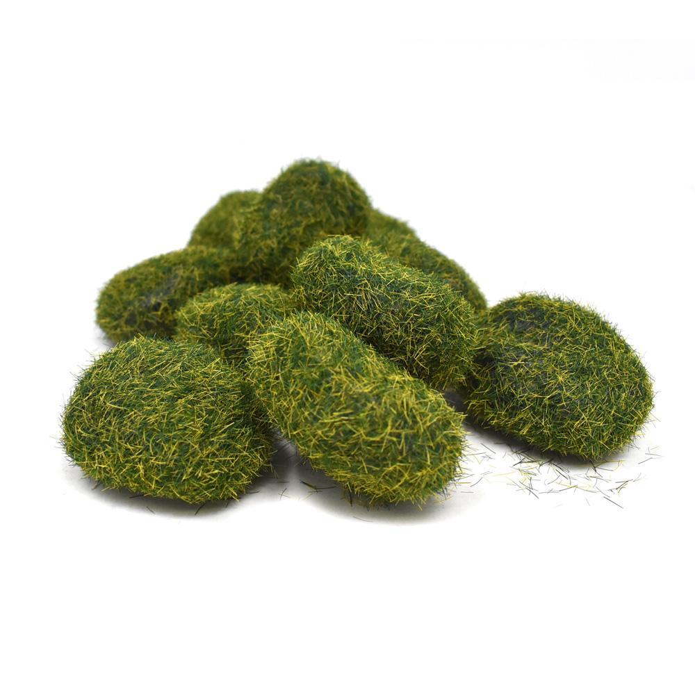 Artificial Mini Moss Stones, Moss Green, 1-3/4-Inch, 10-Piece