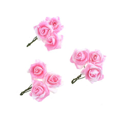 Foam Flowers with Twist Ties, 1-Inch, 9-Count