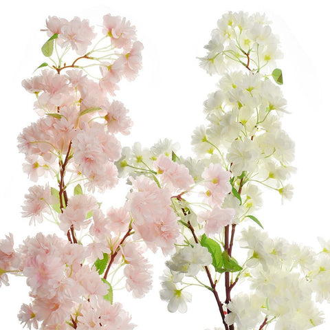 Artificial Cherry Blossom Spray, 40-Inch