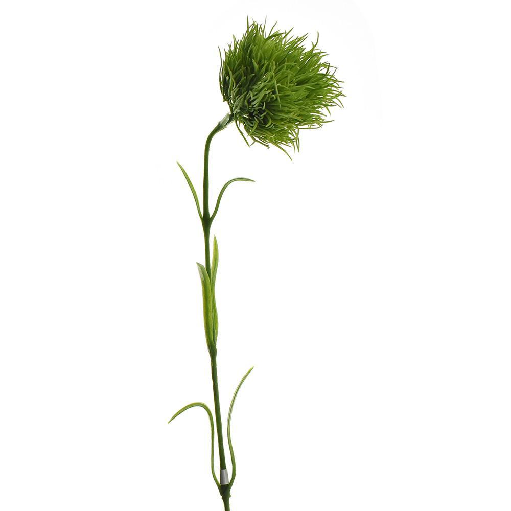 Artificial Dianthus Spray, Green, 22-Inch