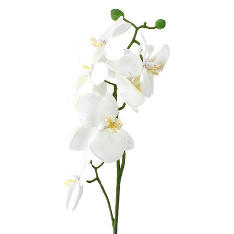 Artificial Phalaenopsis Spray, White, 24-Inch
