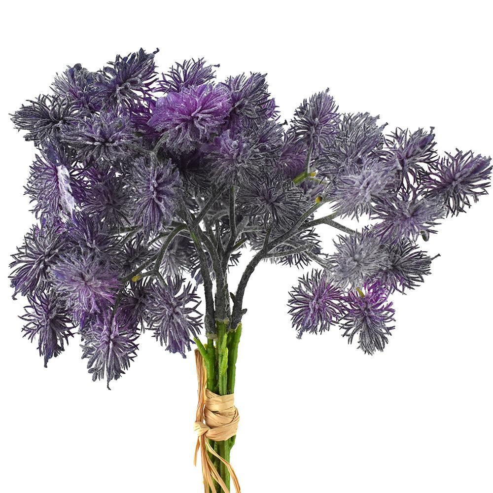 Artificial Mini Thistle Spray Bundle, 14-Inch