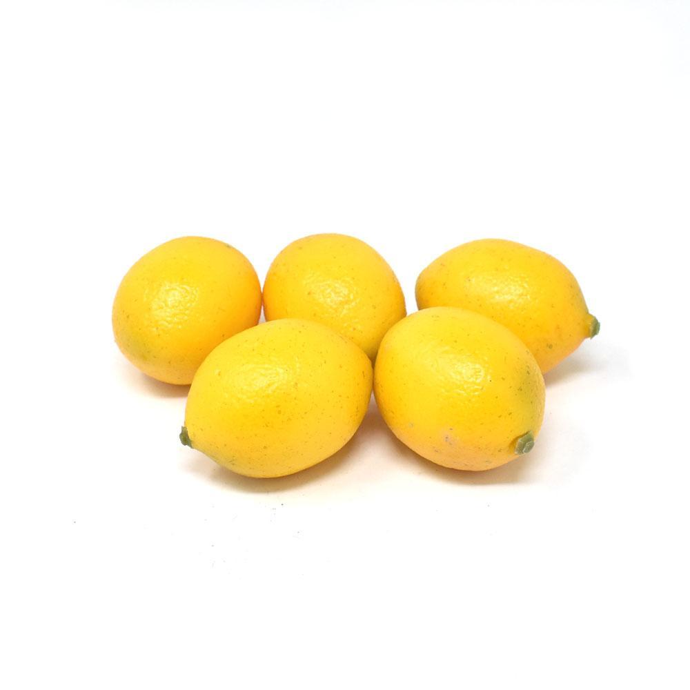 Realistic Home Decor Faux Mini Lemons, Yellow, 2-1/4-Inch, 12-Piece
