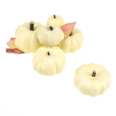 Artificial Bagged Pumpkins Fall Decor, Assorted, 6-Piece