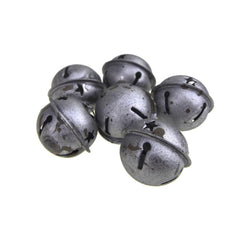 Rustic Style Galvanized Silver Christmas Jingle Bells