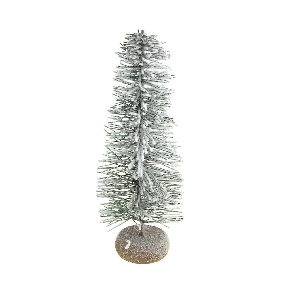 Mini Blizzard Frosted Village Christmas Tree Decoration, 9-Inch