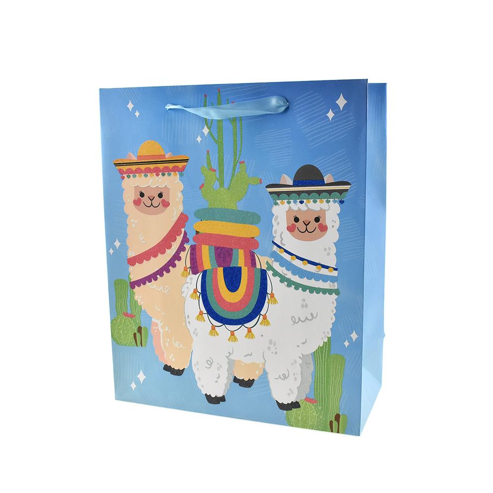 Llama Fiesta Gift Bag, 12-1/2-Inch