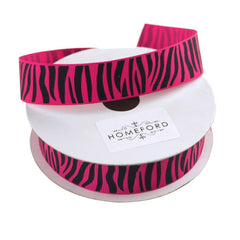 Zebra Print Grosgrain Ribbon, 7/8-Inch, 10 Yards