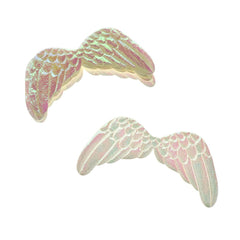 Embossed Angel Wing Party Favor Embellishments, 3-Inch, 6-Count
