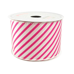 Iridescent Candy Striped Ribbon, 2 1/2-Inch, 10 Yards