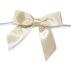 Pre-Tied Satin Bows, 7/8-Inch, 12-Piece