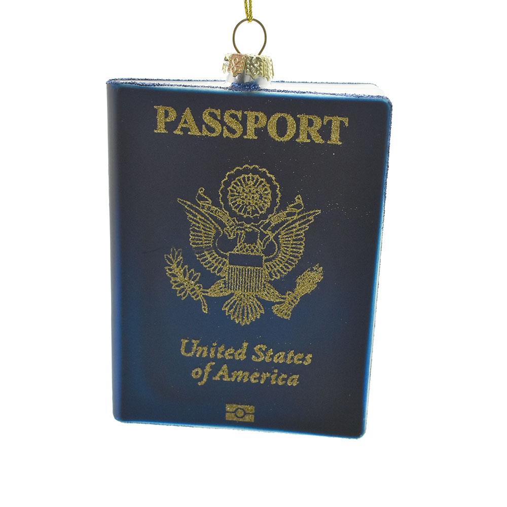 United States Passport Christmas Ornament, 4-Inch