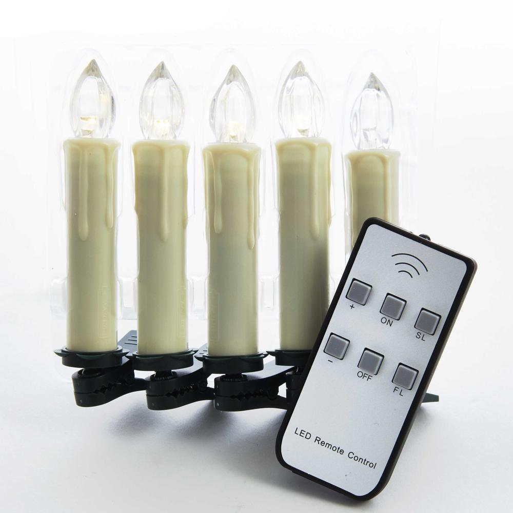 Wireless Pillar LED Candles with Remote, 5-Piece