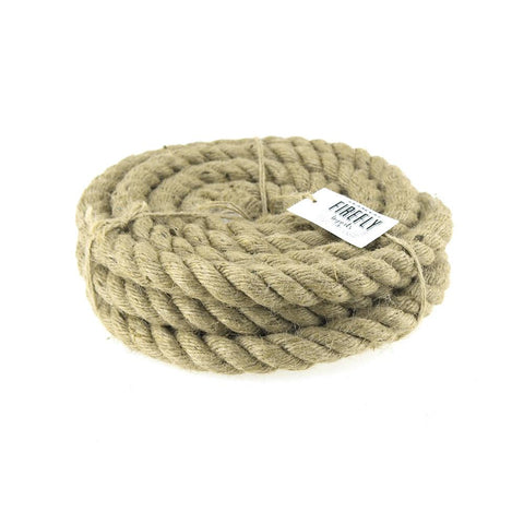Natural Jute Fiber Rope, 16mm, 5-yard