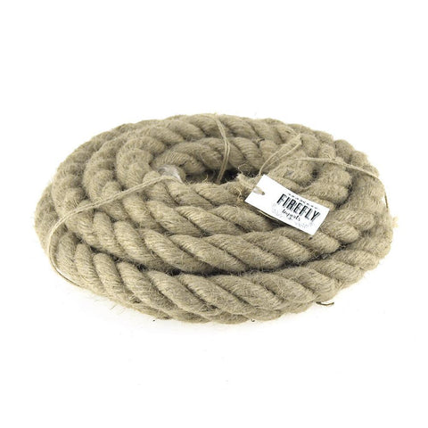 Natural Jute Fibre Rope, 20mm, 5-yard