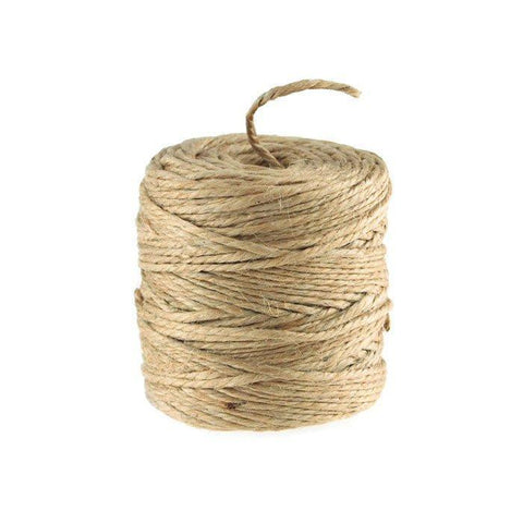 Burlap Jute Twine Rope 2-Ply, 3mm, 100 Yards, Natural