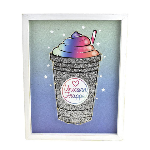 Unicorn Frappe LED Light Up Frame, 12-3/4-Inch