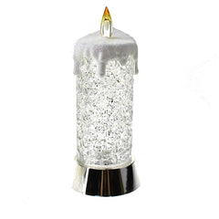 LED Color Changing Snowing Candle, 9-1/2-Inch