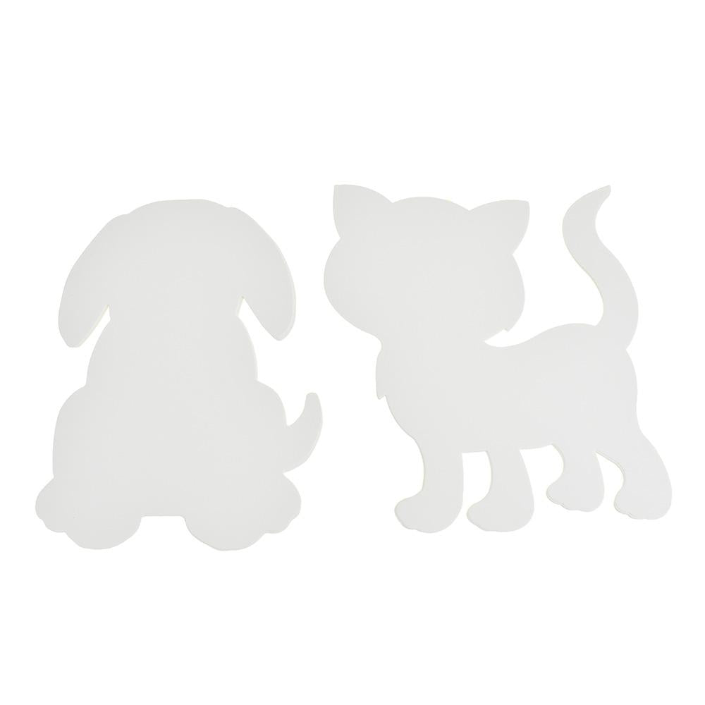 DIY Craft Cat And Dog Paper Shapes, 8-Piece